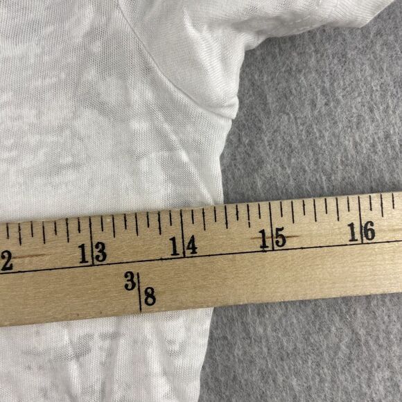 New Shirt Women's Good Work Make A Difference Small White Peace Love Japan Sheer - Picture 10 of 12